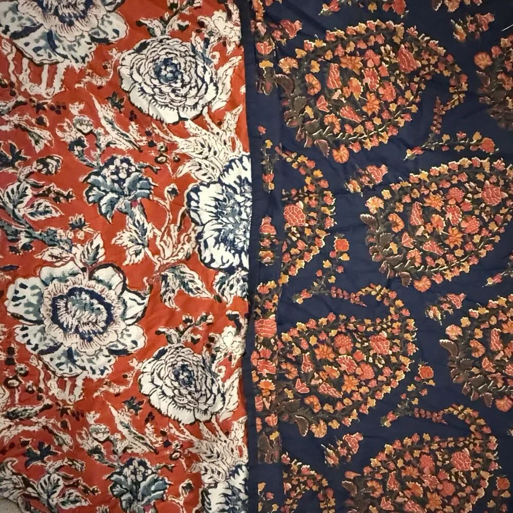 KING duvet cover Lauren Ralph Lauren Home Tessa Floral Red Blue Preppy Americana